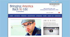 Desktop Screenshot of bringingamericabacktolife.org